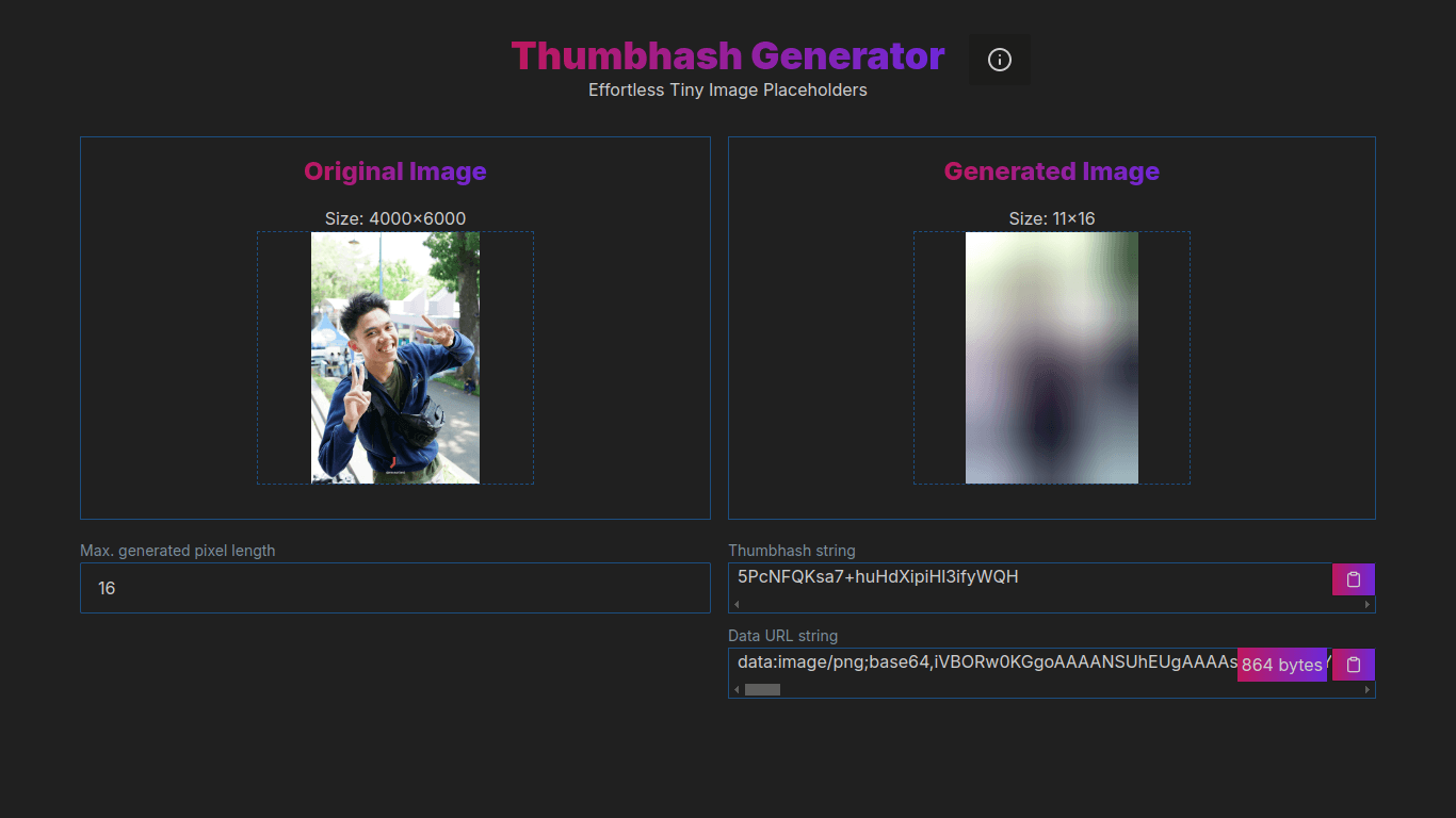 Thumbhash Generator